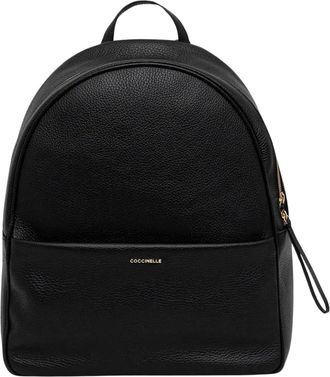 Coccinelle Enory Rugzak - Dames - Rugzakken - Zwart - ONE Size - Leer - Tassen