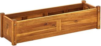 vidaXL Garden Raised Bed Acacia Wood 39.4x11.8x9.8, 42566