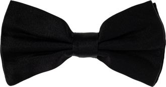 Dolce & Gabbana Accessoires, Heren, Zwart, ONE Size, Satijn, Zijden Vlinderdas