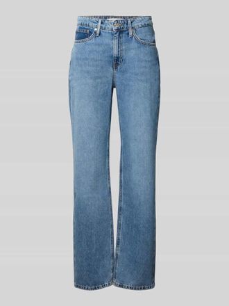 Mango Straight Leg Jeans im 5-Pocket-Design in Jeansblau, Gr&ouml;&szlig;e 34
