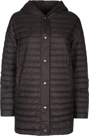 Add Cappotto trapuntato con cappuccio - Nero