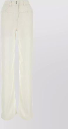 Givenchy viscose and denim wide-leg trousers