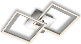 Briloner Lampada da soffitto led lampada da soffitto dimmerabile 3000K orientabile 22W cromato Briloner