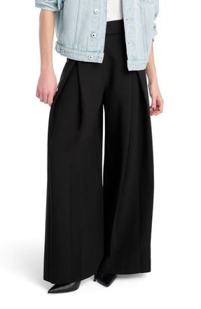 Favorite Daughter Pleats for Days Wide Leg Pants in Black at Nordstrom, Size 10P