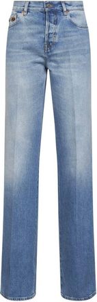 Gucci Straight Jeans, female, Blue, Size: W27 Horsebit Flared Jeans