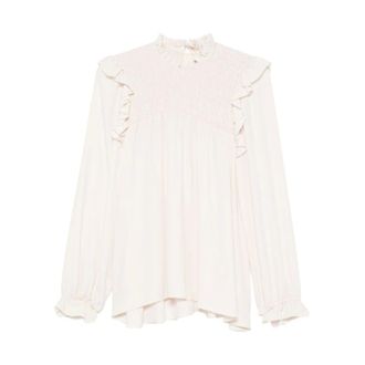 Forte_Forte Dames, Blouses & Shirts, Wit, Maat: S