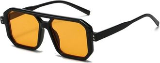 Generic Mens Outdoor Sunglasses Commuting And Vacation Womens Sun Glasses(Orange)