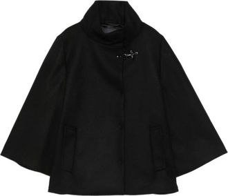 Fay Chaqueta capa con cierre de palanca - Jackets - Mujer - Negro - L
