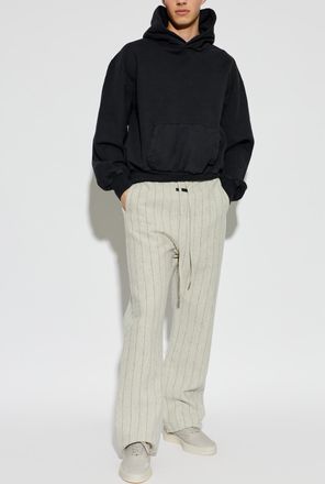 Fear of God Wool Trousers With A Pinstripe Pattern, Mens, Grey