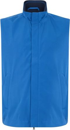 Paul & Shark Dynamisch Stretch Mouwloos Jack - Heren - Bodywarmers - Blauw - M - Polyester - Jassen