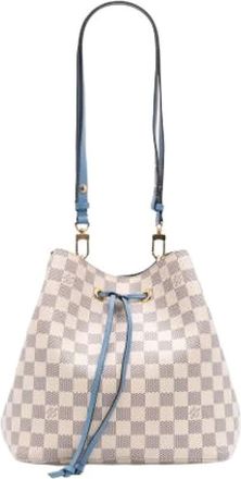 Louis Vuitton Pre-owned Bucket Bags, female, White, Size: ONE SIZE Pre-owned Vintage Canvas Bucket Bag