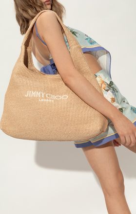 Jimmy Choo London Bag Diamond Large In Shopper Style, Womens, Beige