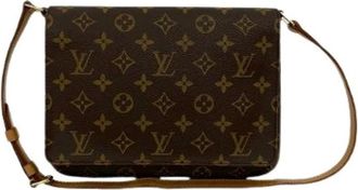 Louis Vuitton Pre-owned Cross Body Bags, female, Brown, Size: ONE SIZE Pre-owned Vintage Canvas Cross Body Bag