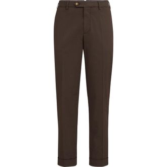 Brunello Cucinelli Italian fit trousers in Brown at Nordstrom, Size 54 It