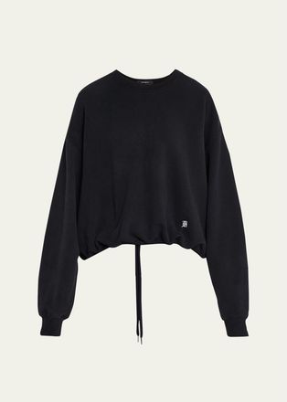 R13 New York Print Balloon-Sleeve Sweatshirt