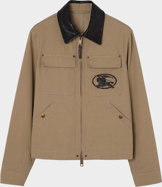 Burberry Men & apos;s Westley Logo Embroidered Cotton Jacket