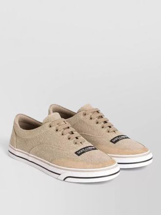 Dolce & Gabbana dg sailing linen canvas low sneakers