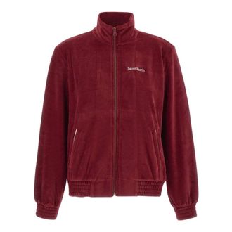 MC2 Saint Barth Bomber Jackets, female, Red, Size: XS Miriam Chenille Sweatshirt