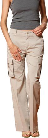 Mason's Broeken, Dames, Grijs, L, Victoria Cargo Broek Rechte Pasvorm
