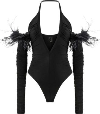 Pinko Mujer, Camisetas, Negro, Talla: S