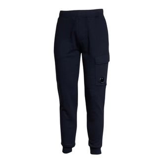 C.P. Company C.p. Company - Diagonal Raised Fleece Track Pants - Heren - Broeken - Blauw - Maat: M Fleece
