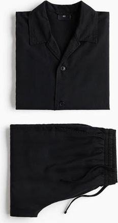 H&M 2-piece Lyocell Set in Black at Nordstrom, Size X-Large
