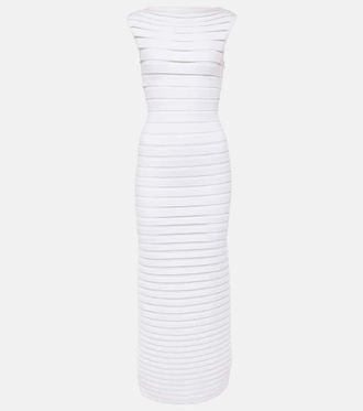 Alaia Ala&iuml;a Pleated midi dress
