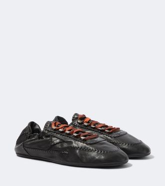 Prada Zapatillas Collapse de piel