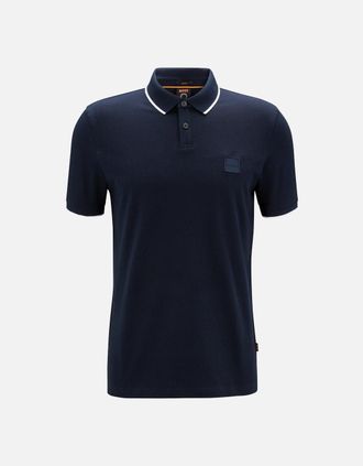 HUGO BOSS Mens Hugo Boss Mens Dark Blue Passertip Polo - Navy - Size: 36