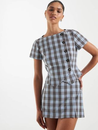 Asos Top sartoriale a portafoglio-Blu