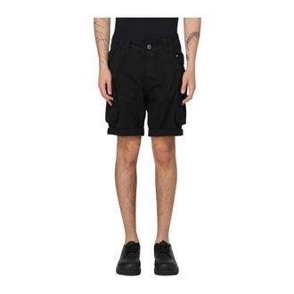 Alpha Industries Heren, Korte broeken, Zwart, Maat: W38 Katoen