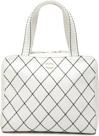 Chanel 2000-2002 CC Wild Stitch handbag - Bianco