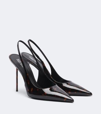 PARIS TEXAS Lidia patent leather slingback pumps