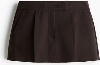 H&M Eleganter Miniskort - Brown