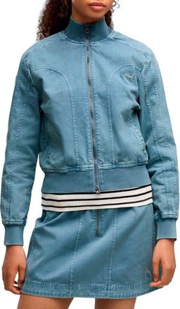 Puma Future Twill Track Jacket in Cool Blue at Nordstrom, Size X-Small