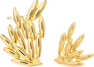 Federica Tosi Gold Blair 18k Gold Plated Bronze Metal Earrings