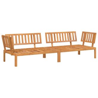 Berkfield Home Garden Pallet Corner Sofas 2 pcs Solid Wood Acacia in Brown