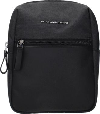 Piquadro Crossbodytas van stof - Heren - Schoudertassen - Zwart - ONE Size - Tassen