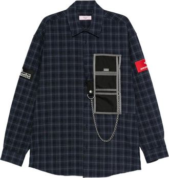 Martine Rose Chain-detail Checked Shirt
