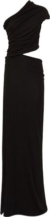 Dsquared2 one-shoulder maxi dress - women - Viscose - L - Black