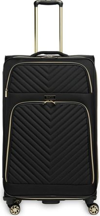 Kenneth Cole Chelsea Chevron Quilt Expandable 8-Wheel Luggage in Black at Nordstrom Rack, Size 28