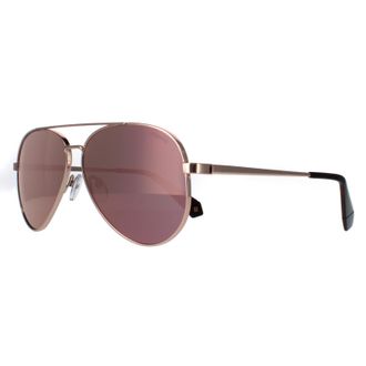Polaroid Aviator Dames Koper Roségoud Spiegel PLD 6069/S/X