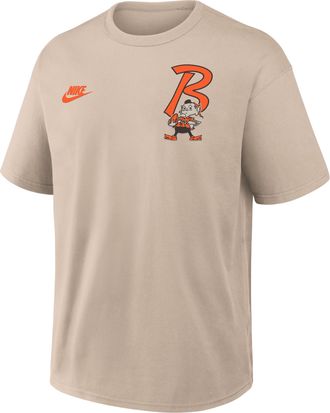 Nike Cleveland Browns Rewind Max90 Nike Mens NFL T-Shirt in Brown | 04T605Y93V-BUN