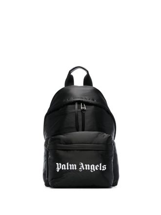 Palm Angels Rugzak met logoprint - Zwart