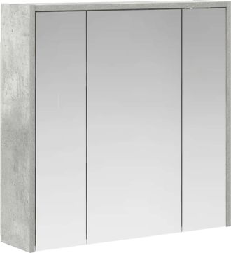 vidaXL Armario Con Espejo De Ba&ntilde;o Gris Concreto 63,5 X 16 X 62,5 Cm Vidaxl