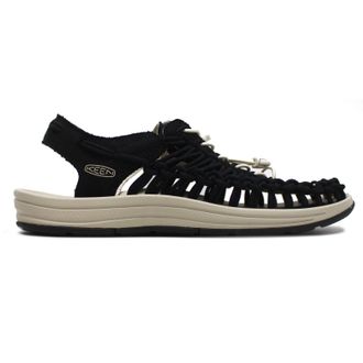 Keen Uneek Canvas Textile Mens Casual Sandals - Black Birch - Size:UK 10.5