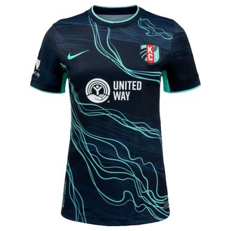 Nike Kansas City Current Stadium Away Nike Womens Dri-FIT NWSL Replica Jersey in Blue | P35557KCSL26-DOB