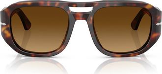 Persol 56mm Pilot Sunglasses in Havana/light Brown Gradient at Nordstrom