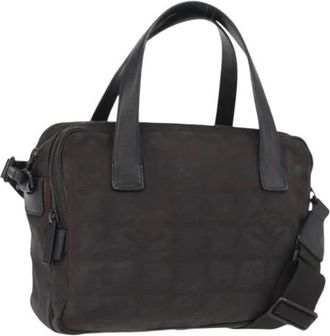 Chanel Pre-owned Handbags, female, Black, Size: ONE SIZE Pre-owned Vintage Nylon Handbag