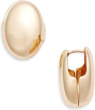 Open Edit Polished Puffy Huggie Hoop Earrings in Gold at Nordstrom Rack